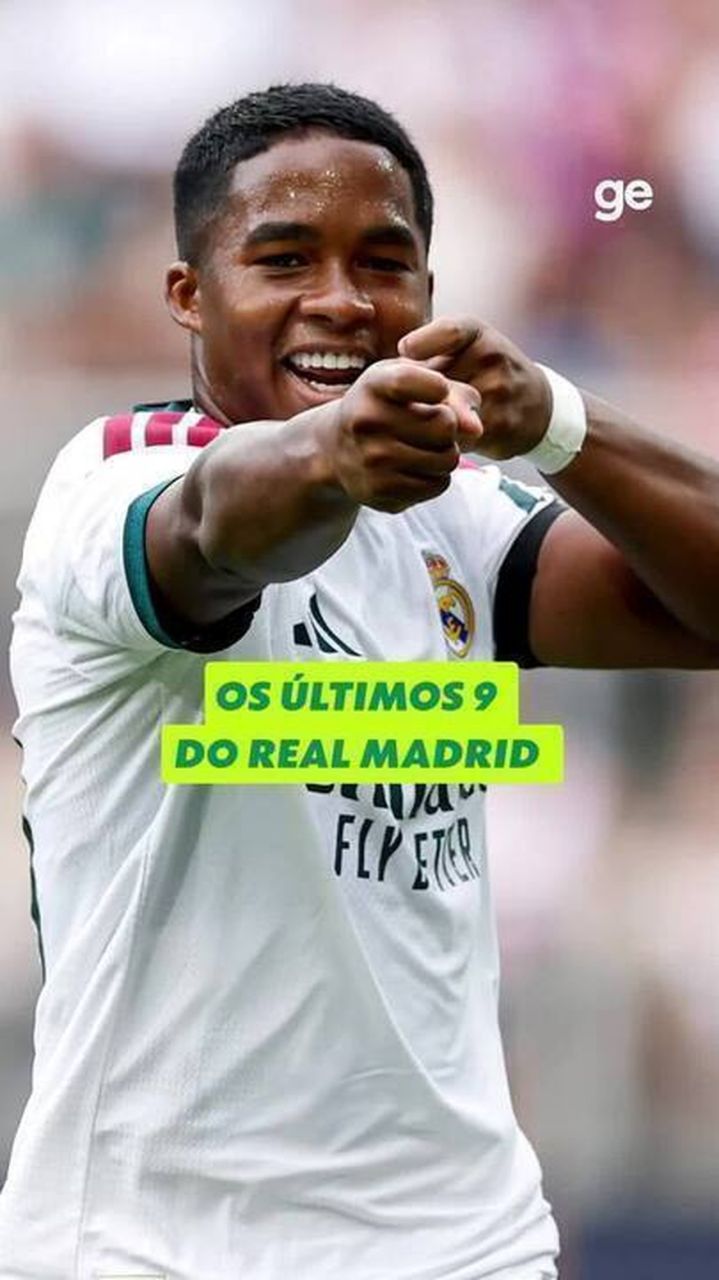 Endrick treinando com o Real Madrid
