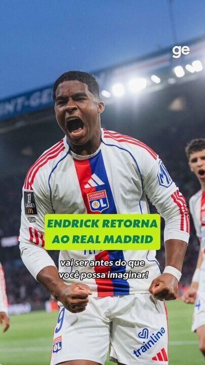 Endrick com a camisa do Lyon