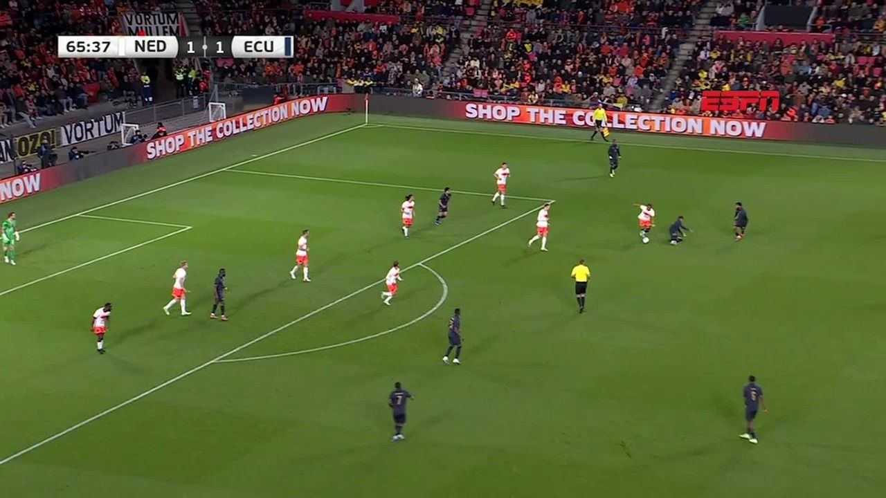 Jogadores do Equador em apresentação da seleção