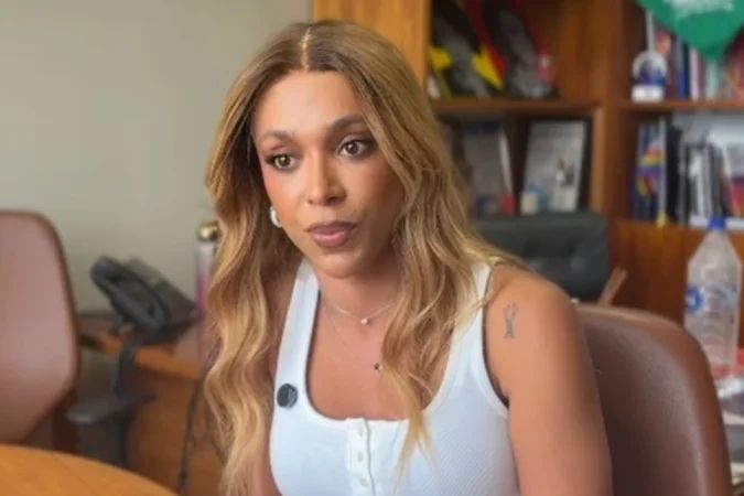 Deputada Erika Hilton no plenário da Câmara
