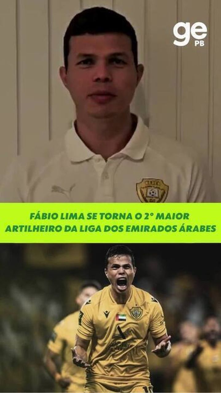 Fábio Lima comemora gol pelo Al Wasl