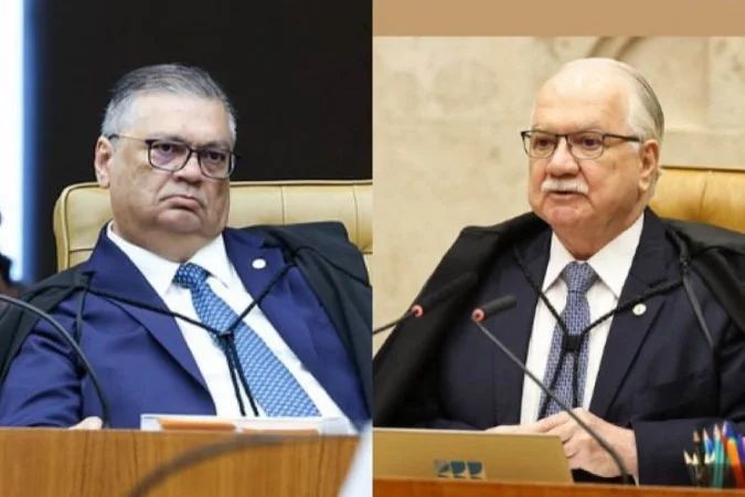 Ministros do STF em sessão no plenário