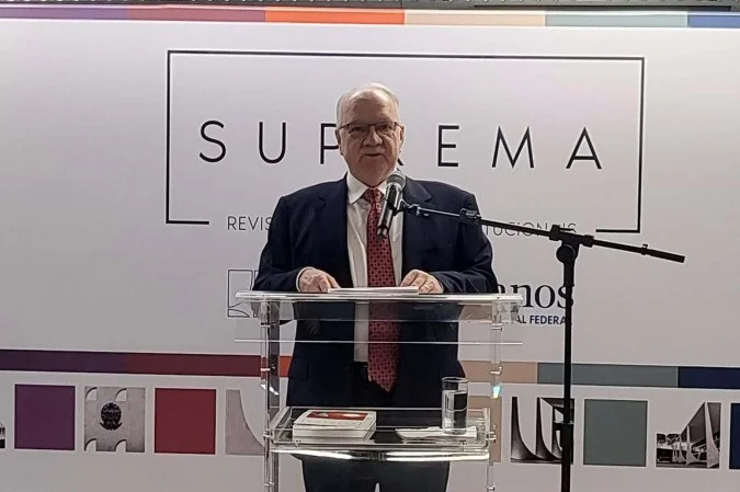 Edson Fachin durante discurso no Supremo Tribunal Federal