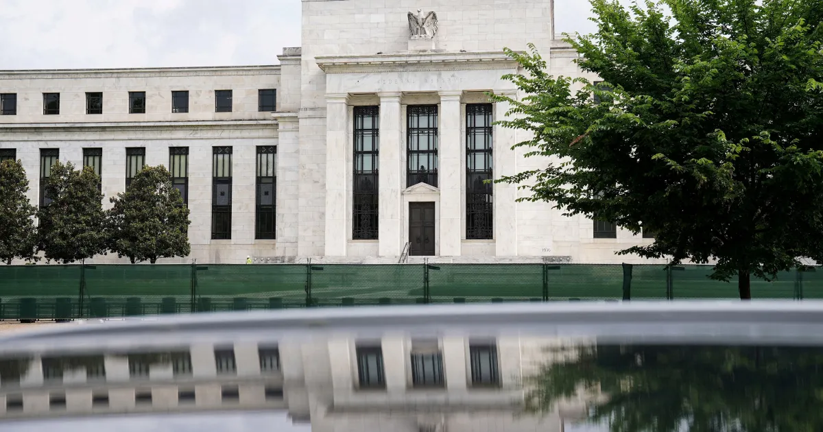 Jerome Powell em coletiva do Federal Reserve