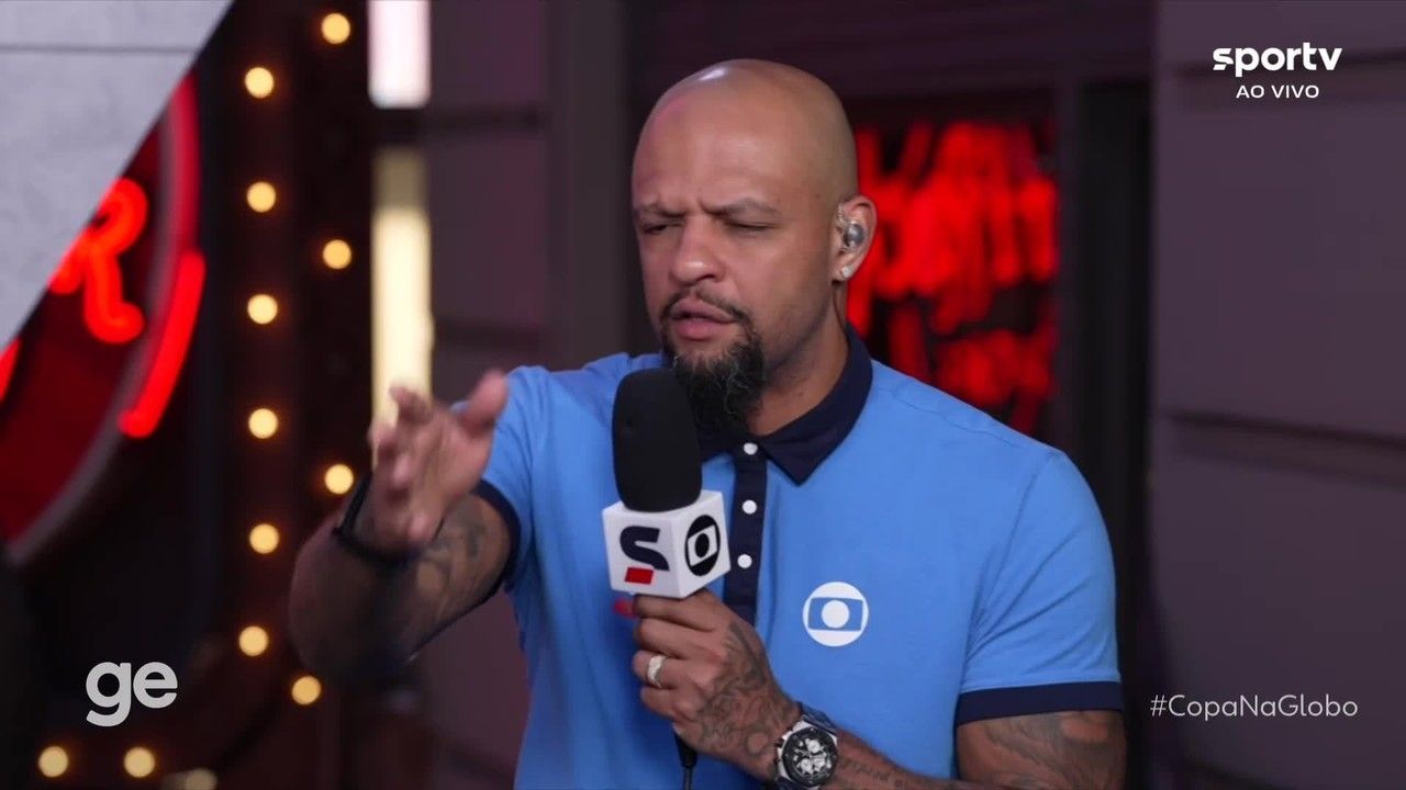 Felipe Melo durante debate no Seleção Copa