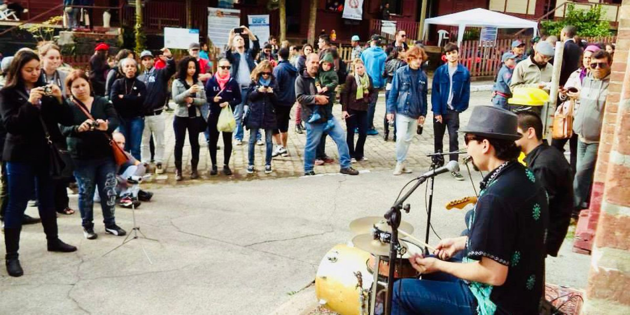 barraca de produtos a base de cambuci no Antigo Mercado de Paranapiacaba