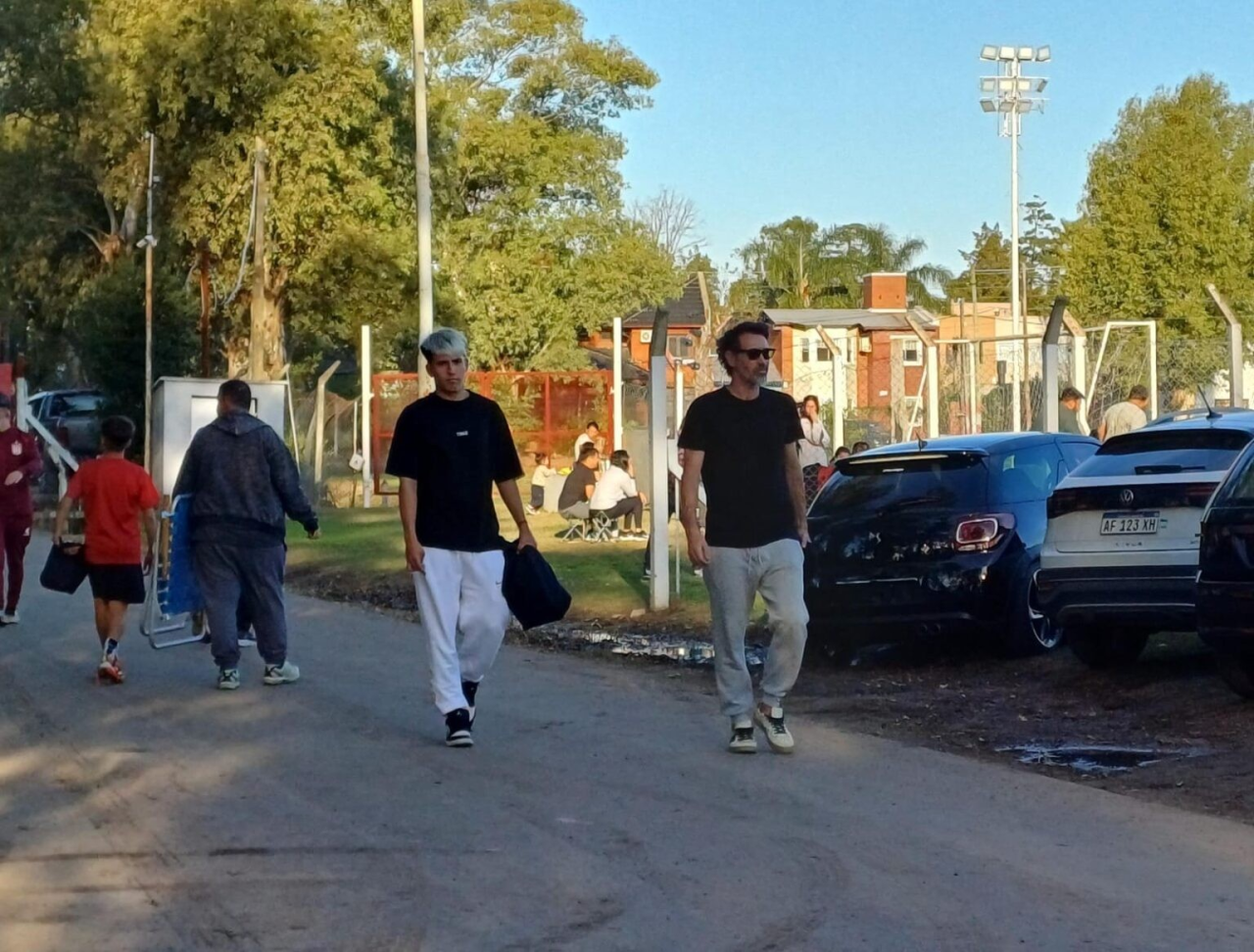Mateo Domínguez em treino do Sub-20 do Atlético