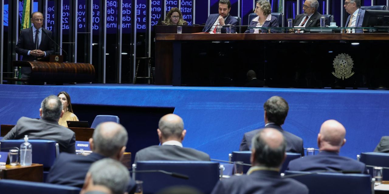 Plenário do Senado em sessão deliberativa