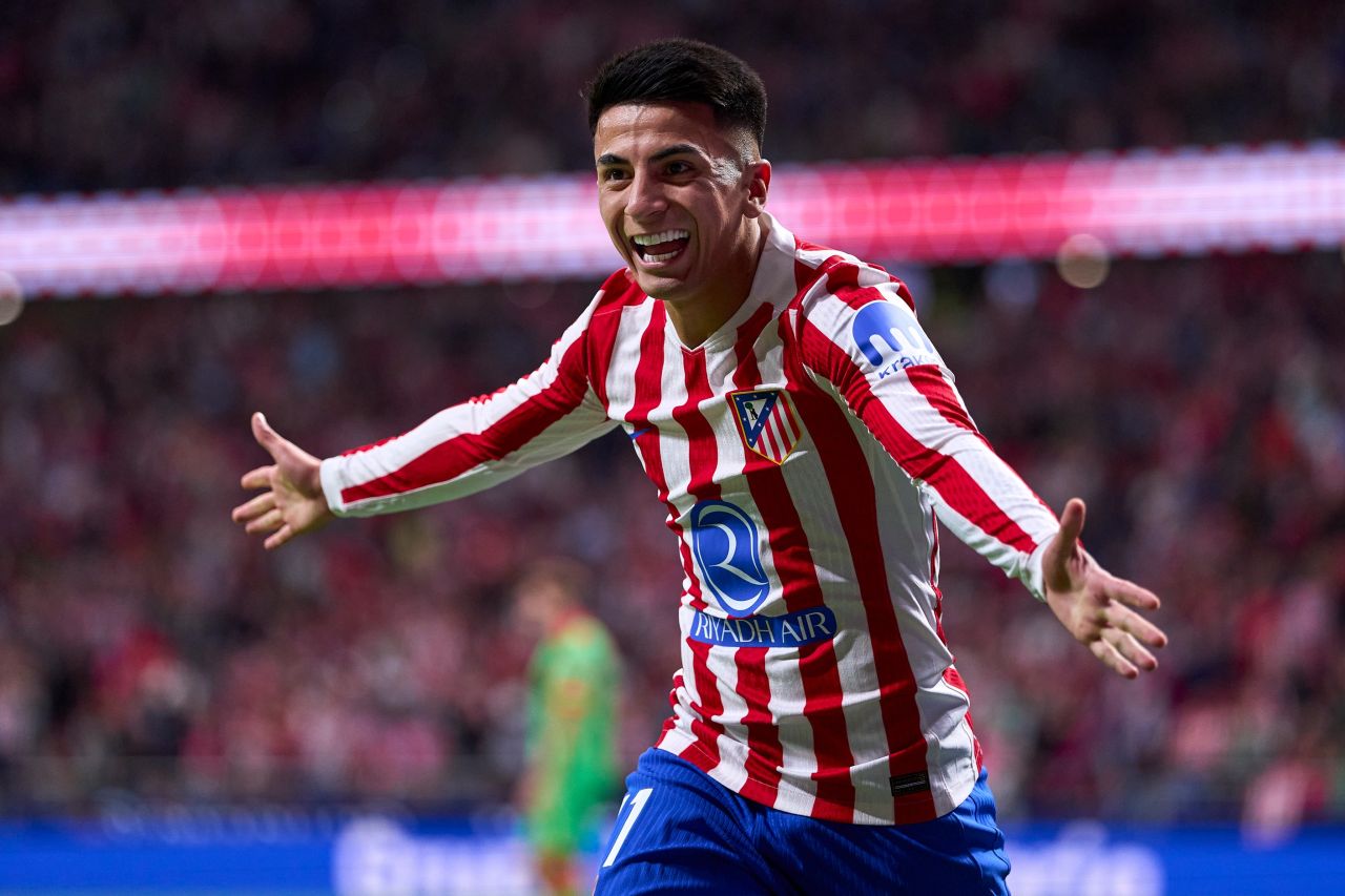 Thiago Almada em ação pelo Atlético de Madrid