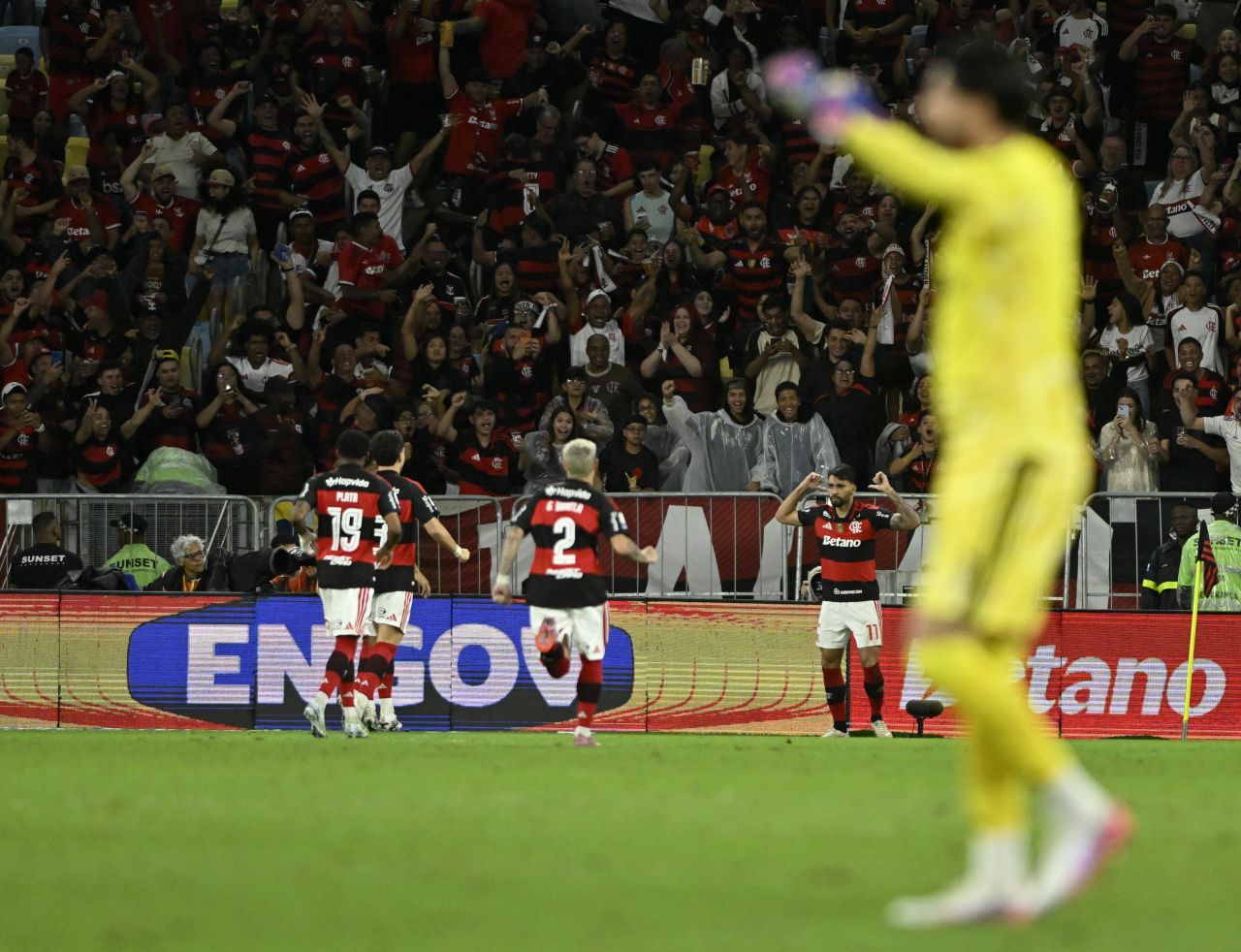 Torcida no Maracanã durante Flamengo x Corinthians