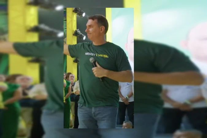 Flávio Bolsonaro em vídeo de campanha