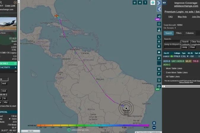 Aeronave Legacy 650 PR-NLR