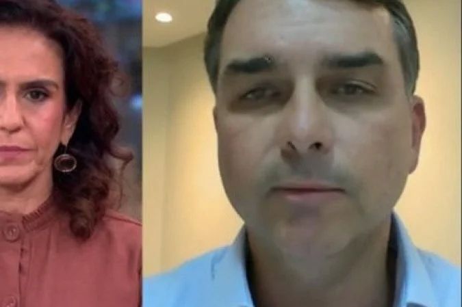 Flavio Bolsonaro em entrevista na GloboNews