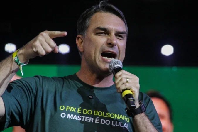 Flávio Bolsonaro em entrevista