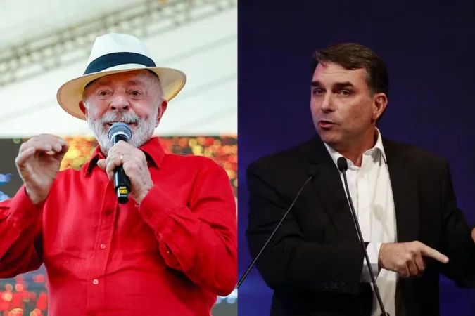 Flávio Bolsonaro durante evento da Polícia Militar no Rio de Janeiro