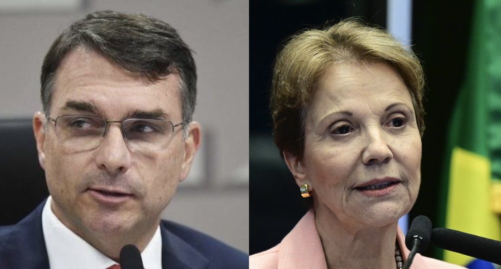 Flávio Bolsonaro e Tereza Cristina