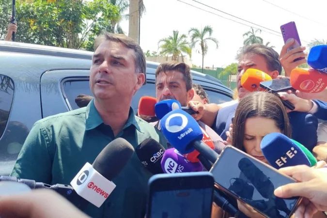 Flávio Bolsonaro em Brasília