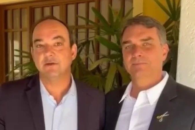Flávio Roscoe durante anúncio de candidatura