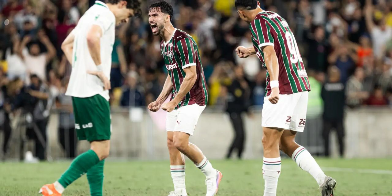 Germán Cano comemorando o gol do Fluminense no Maracanã