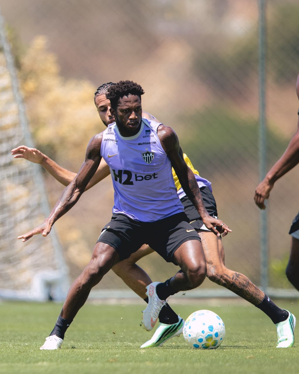 Fred em treino do Atlético-MG