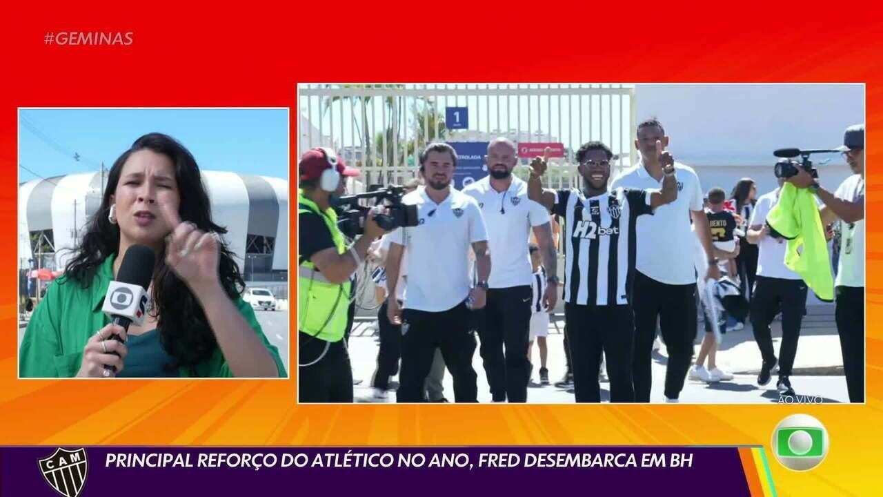 Fred apresentado pelo Atlético na Arena MRV