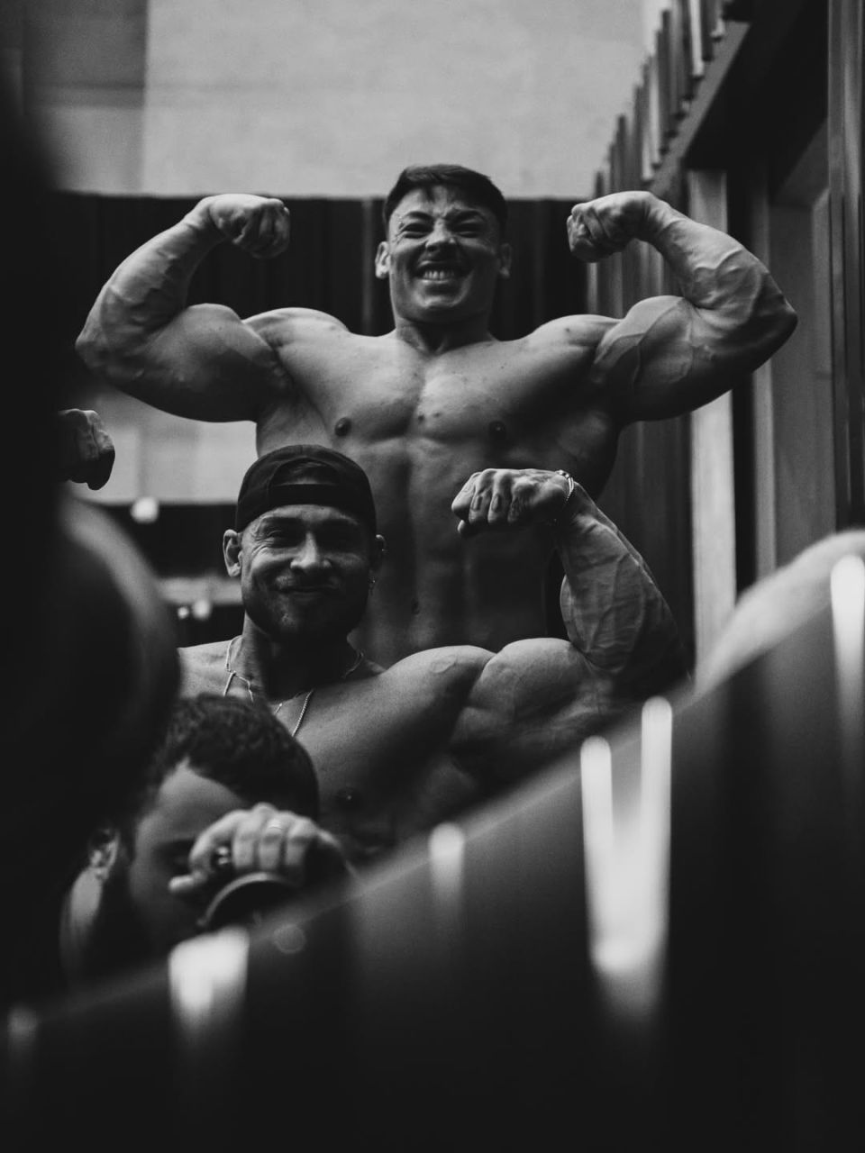 Gabriel Ganley sorrindo durante treino