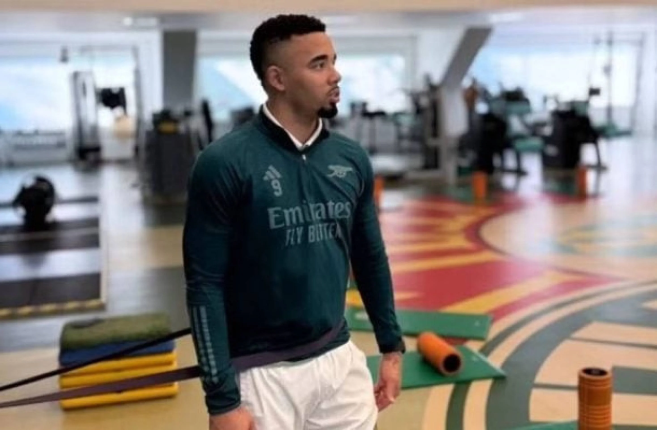 Gabriel Jesus em ação pelo Arsenal