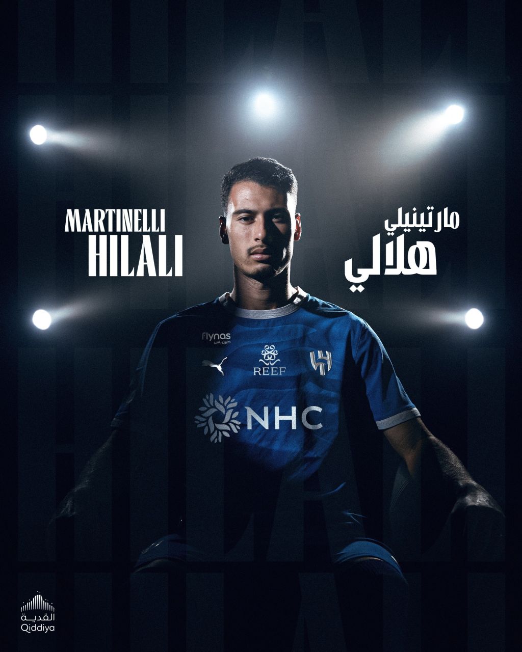 Martinelli em apresentação do Al-Hilal