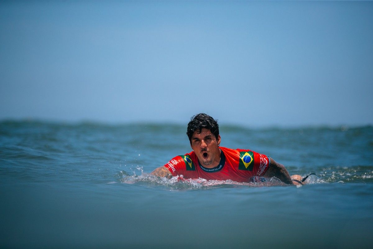 Gabriel Medina em ação na WSL