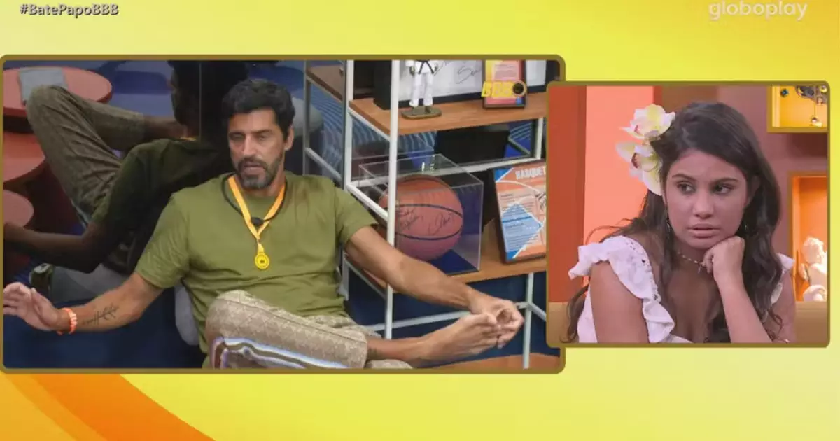 Gabriela Saporito durante entrevista pós-eliminação no Bate-Papo BBB