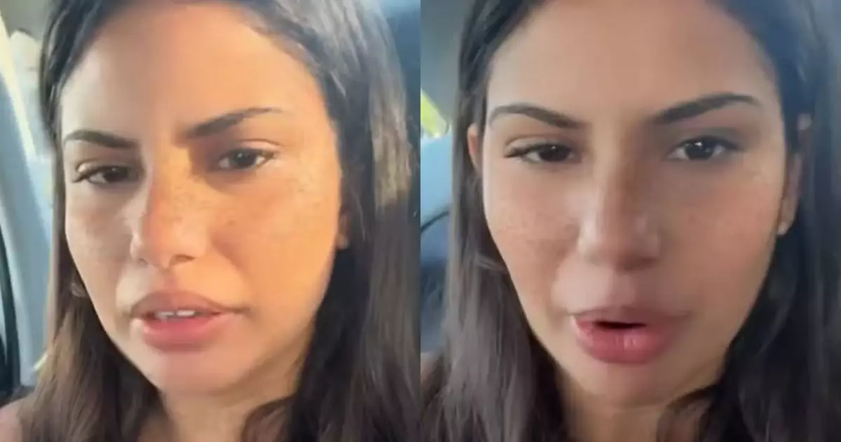 Gabriela Saporito emocionada em vídeo nas redes sociais