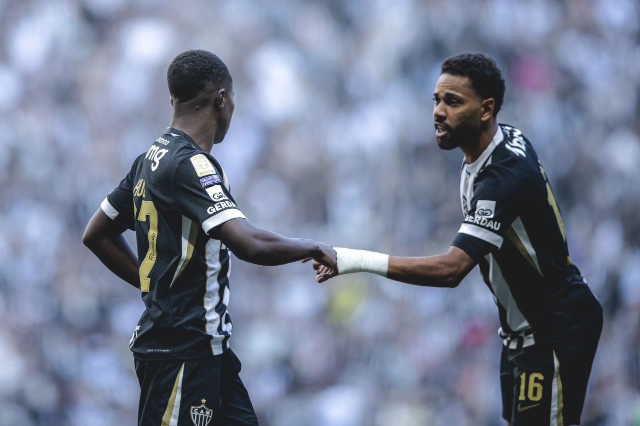 Atlético-MG em lance contra o Botafogo