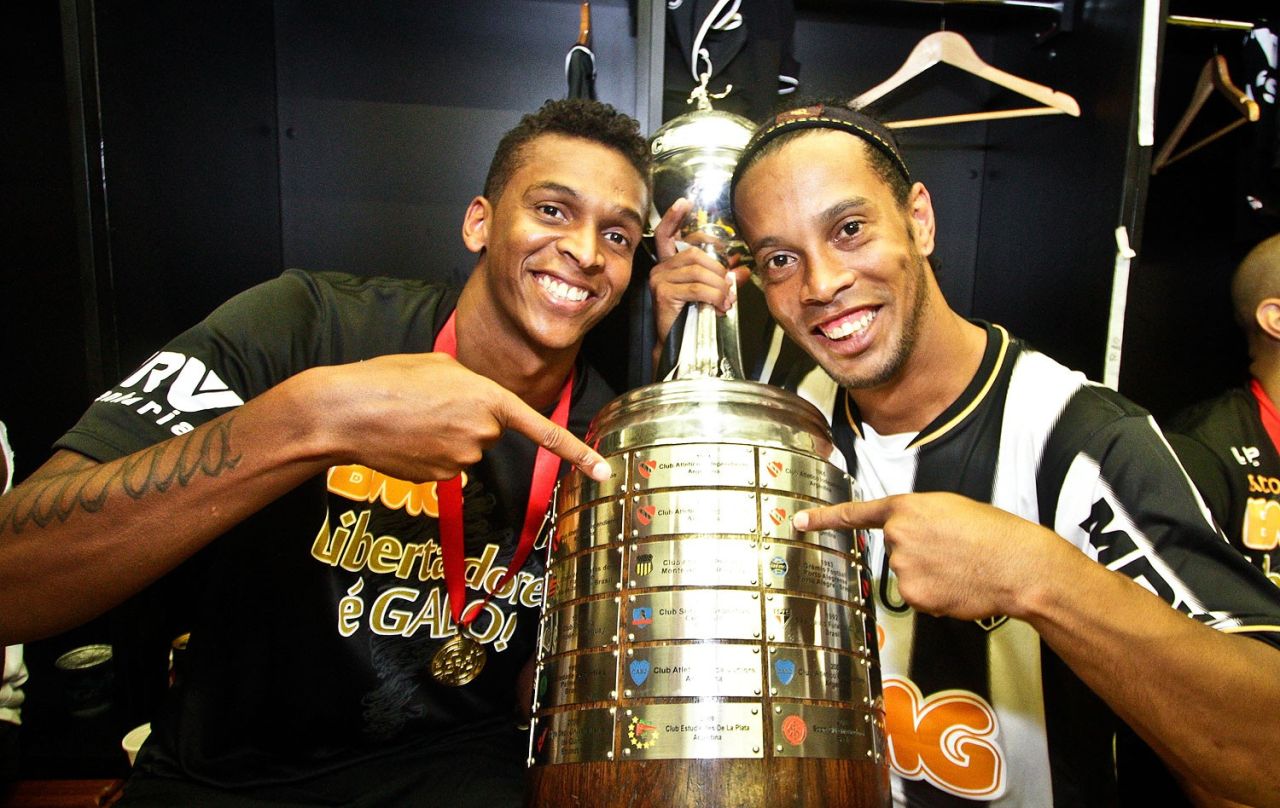 Jogadores do Atlético-MG comemoram classificação à final