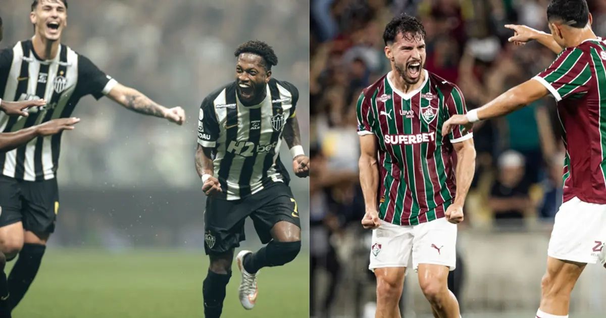 Jogadores do Atlético em aquecimento na Arena MRV
