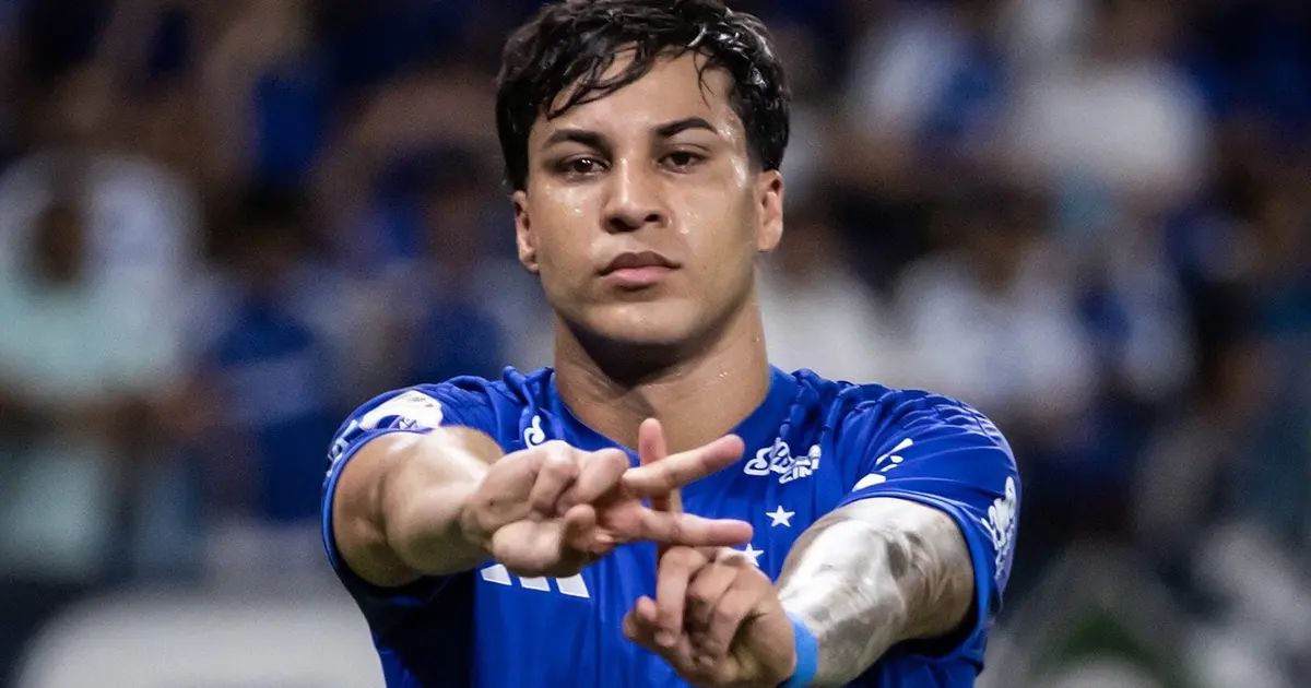 Kaio Jorge após marcar gol contra o Atlético-MG