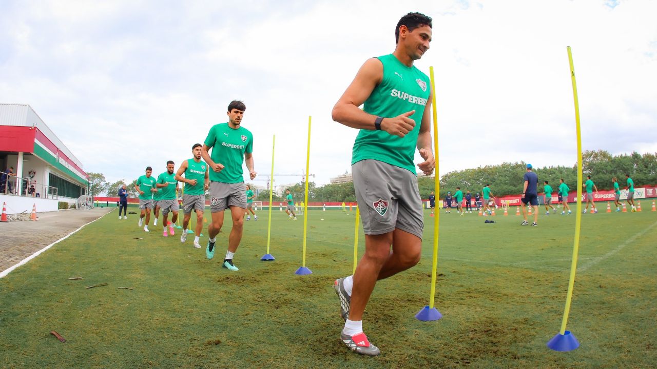 Ganso durante treino no Fluminense