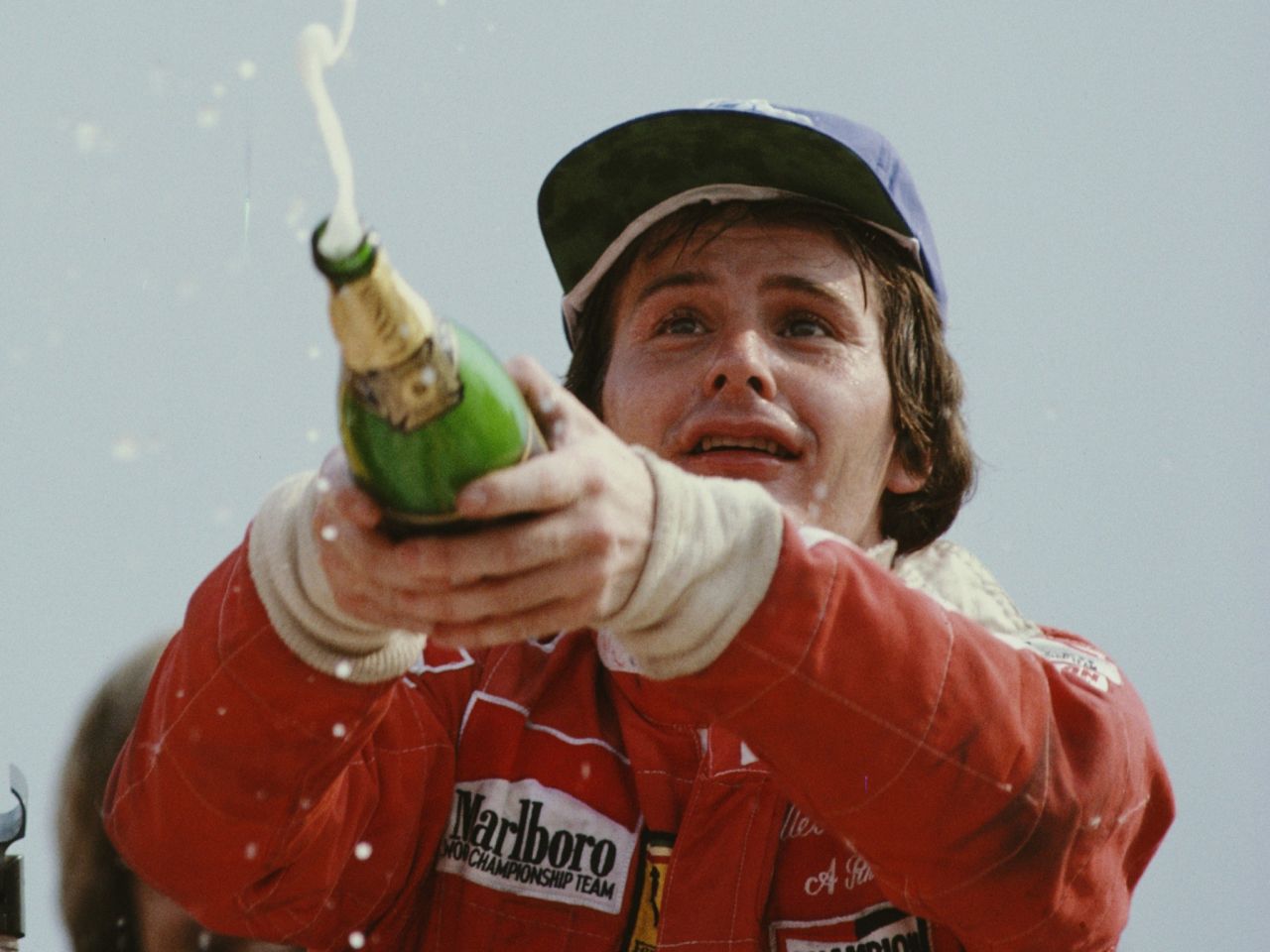 Gilles Villeneuve pilotando pela Ferrari