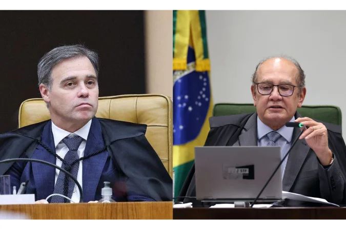 Ministro Gilmar Mendes no plenário do STF