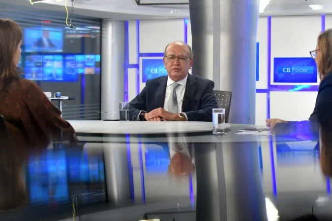 Ministro Gilmar Mendes durante entrevista no programa CB.Poder