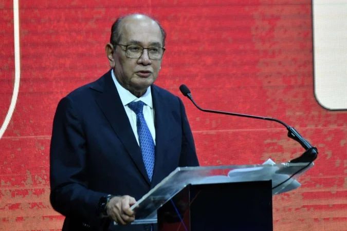 Gilmar Mendes durante o Fórum de Lisboa