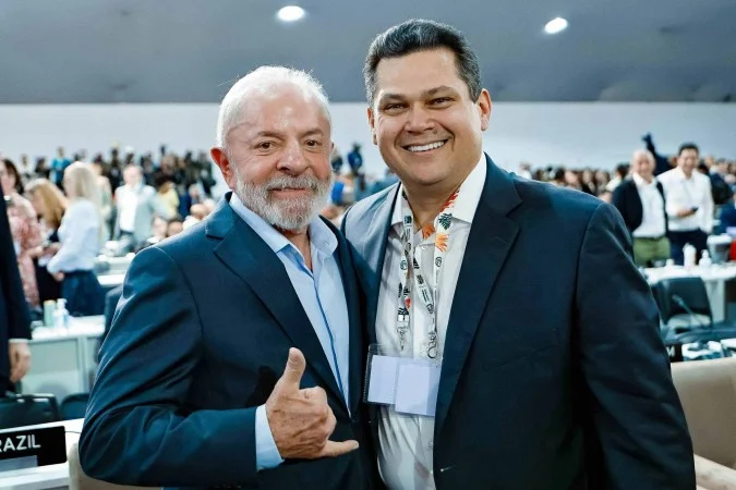 Davi Alcolumbre no plenário do Senado