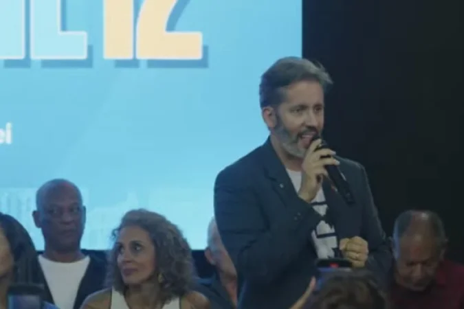 Cappelli e Leandro Grass durante evento partidário