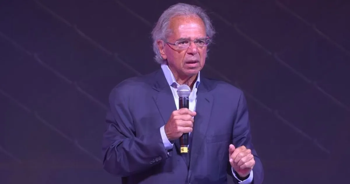 Paulo Guedes em palestra em São Paulo