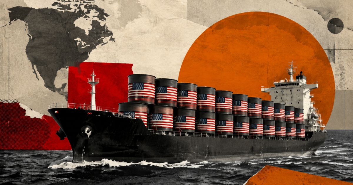 Gráfico indicando alta do petróleo e inflação global