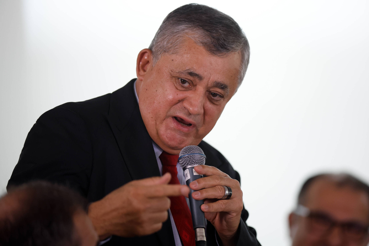 José Guimarães em cerimônia de posse no Palácio do Planalto