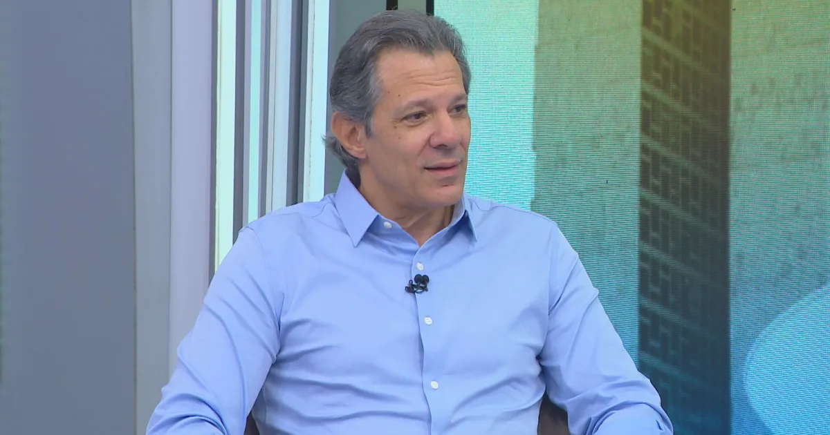 Fernando Haddad durante entrevista