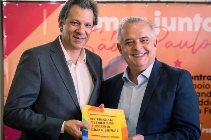 Fernando Haddad anuncia Márcio França como vice