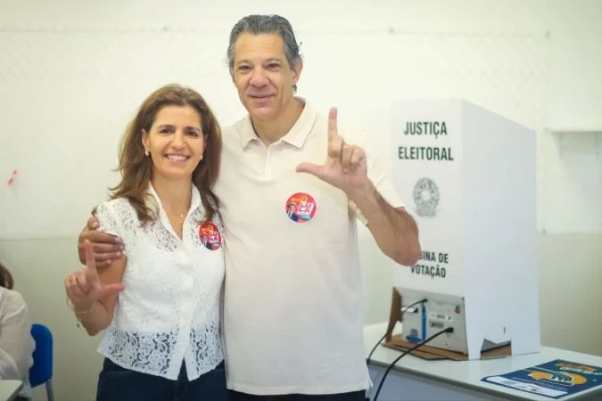 Fernando Haddad após votar na Zona Sul de São Paulo