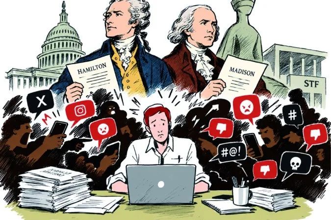 Jornalistas em redação durante apuração eleitoral