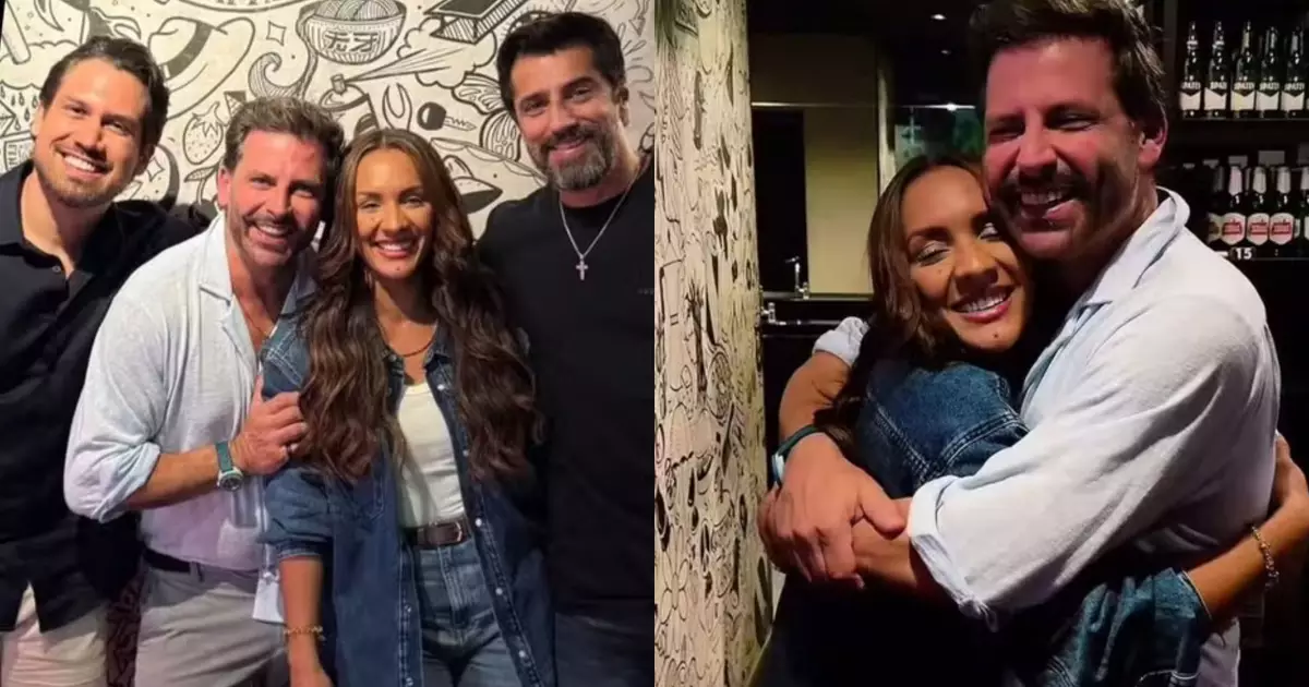 Henri Castelli e Maxiane em encontro com ex-participantes do BBB 26